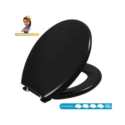 Assento Almofadado Oval - Astra Preto