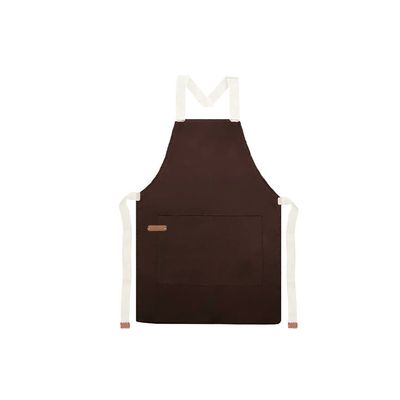 Avental e Faixa de Cabelo Marrom Chef Cozinha Atelie Loja