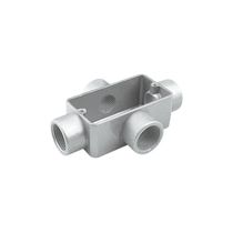 Condulete fixo 1.1/4" tipo "X" - com tampa / rosca BSP / sem pintura