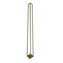 Kit 10 Pés De Metal 60 Cm Mesa De Canto Aparador Dourado