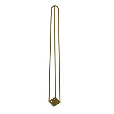 Kit 10 Pés De Metal 60 Cm Mesa De Canto Aparador Dourado