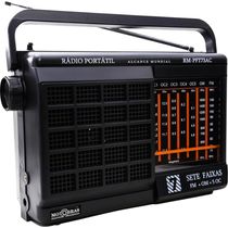 Rádio Portatil 7 Faixas Rm-pft73ac Preto Motobras