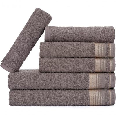 Jogo De Toalhas Luxury Soft Beka Banho + Rosto + Piso Luxo Cinza
