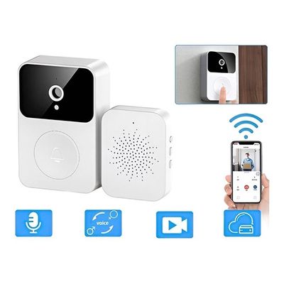 Campainha Wi-fi Inteligente Com Interfone Câmera De Vídeo E Visão Noturna Conexão Por App