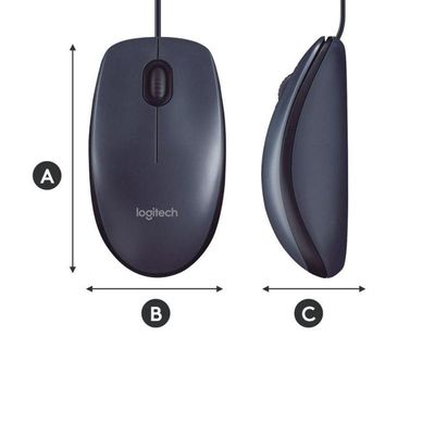 Mouse Usb Logitech M90 Preto
