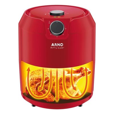 Fritadeira Air Fryer Arno Super Rfry 4,2 Litros Vermelho 220V