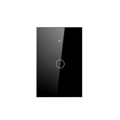 Interruptor Inteligente Preto Wifi 1 Botao Touch Avant Neo