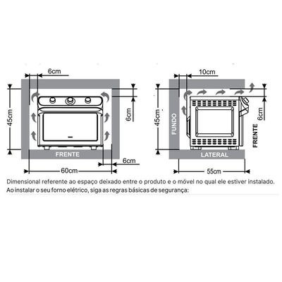 Air Forno Elétrico Mueller 35 Litros Preto Função Fryer 220V 220V