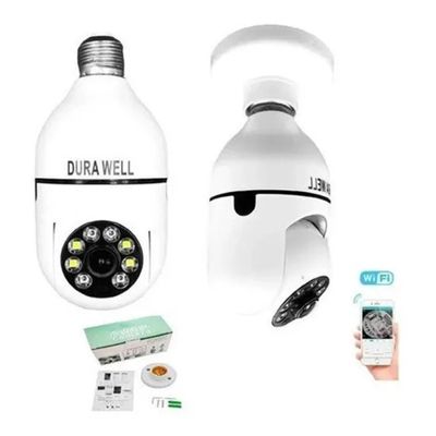 Kit 3 Camera Espian Segurança Lampada Wifi 360 Grau