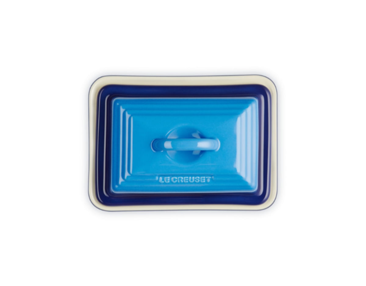 MANTEIGUEIRA ESTILO EUROPEU 17,5CM LE CREUSET EM CERÂMICA AZURE BLUE 70837172200000