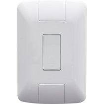 Conjunto 4x2 com 1 Pulsador Campainha  Tramontina Aria 6 A 250 V Branco