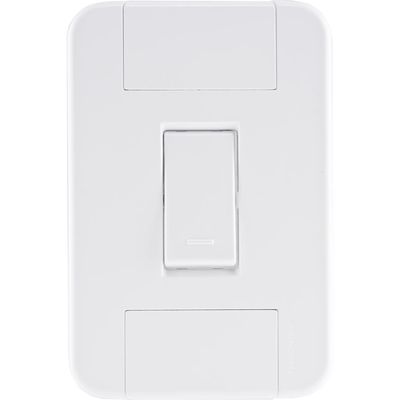 Conjunto 4x2 com 1 Interruptor Simples 10 A 250 V Tramontina Tablet Branco