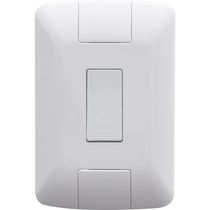 Conjunto 4x2 com 1 Pulsador Campainha  Tramontina Aria 6 A 250 V Branco