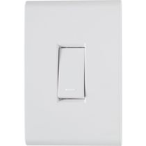 Conjunto 4x2 com 1 Interruptor Simples Tramontina Liz 10 A 250 V Branco 120 unidades