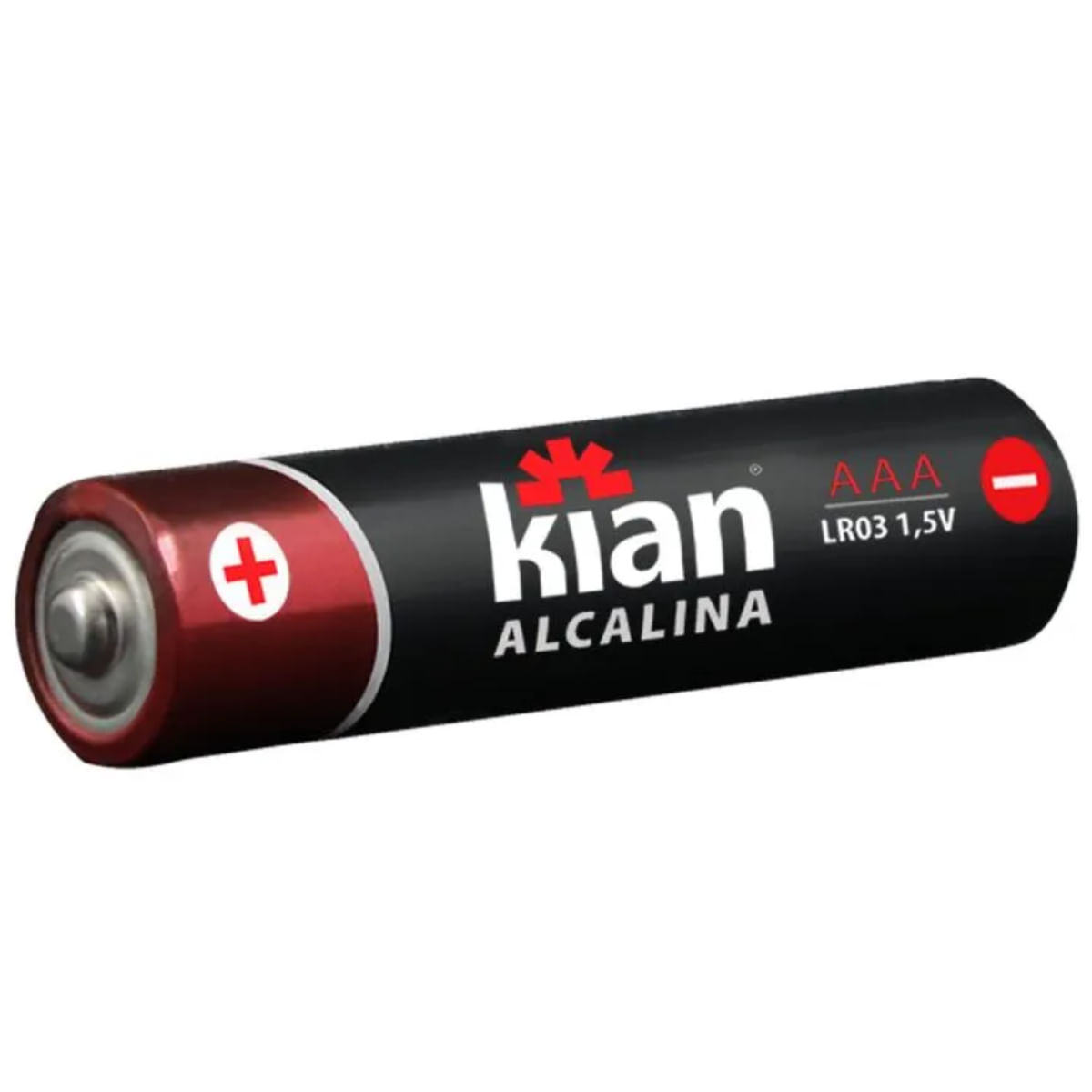 Pilha Alcalina AAA 1,5V Blister com 2 Unidades - Kian