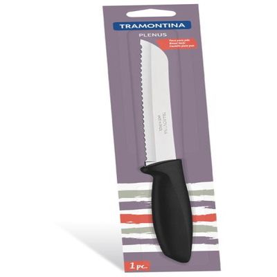 Faca Pão Inox 7 Plenus Preto Tramontina