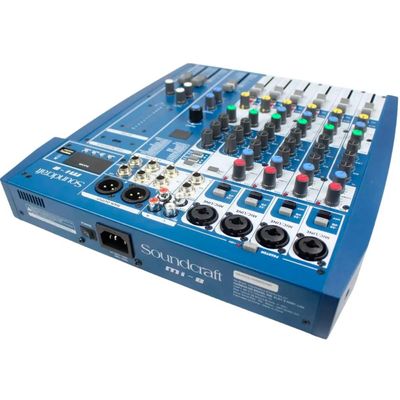 Mixer Analogico Soundcraft MI-8 8 Canais Bluetooth e USB