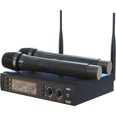 Microfone sem Fio Profissional A.K.G. WP300 com 2 Bastoes Dual