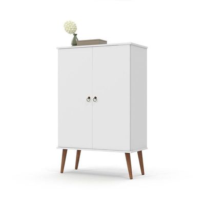 Sapateira 02 Portas Com Divisórias Spazio Branco Patrimar