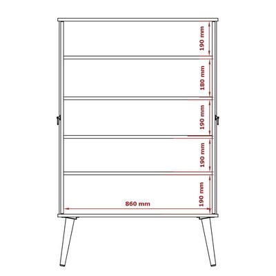 Sapateira 02 Portas Com Divisórias Spazio Branco Patrimar