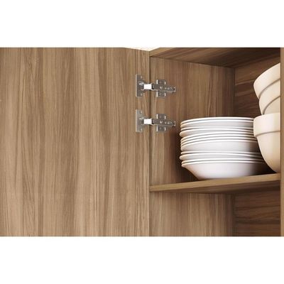 Armário Multiuso Lavanderia Rainha c/ 2 Portas e 2 Gavetas 70cm Nature/Verde - Nesher