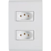 Conjunto 4 X 2 Com 2 Tomadas 2p+t 20a 250v Liz Branco - Tramontina