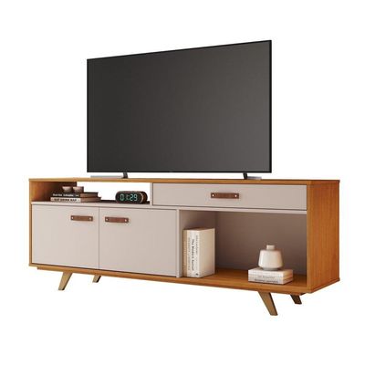 Rack Para Tv Até 65 Polegadas Impar Jcm Movelaria Cinamomo/Off White