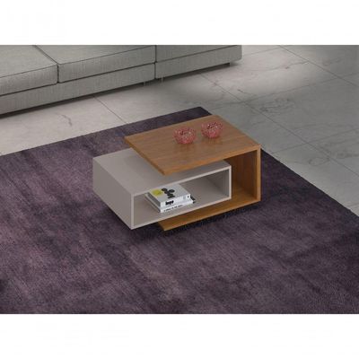 Mesa De Centro Diva Jcm Móveis Cinamomo/Off White