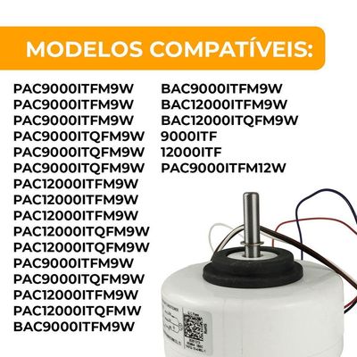 Motor Evaporadora Ar Condicionado Philco Ykfg-15-4-90l 9.000 E 12.000 Btus único