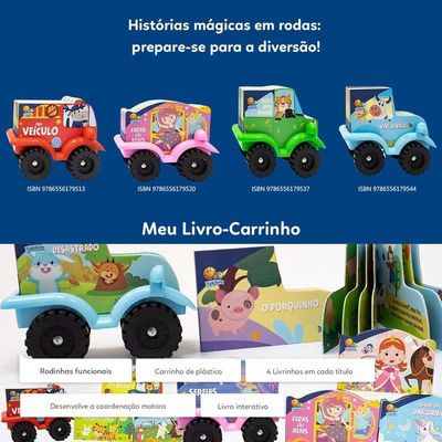 Meu Livro-carrinho Bombeiros Na Selva Meu Veículo