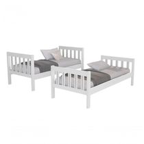 Beliche Solteiro Capri Vira Duas Camas 100% Mdf - Branco