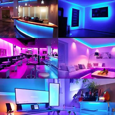 Fita Led 3528 RGB 5Mt 5V USB controle remoto ritimo musical
