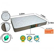 Conjunto Cama Box E Colchão King Becflex Gold