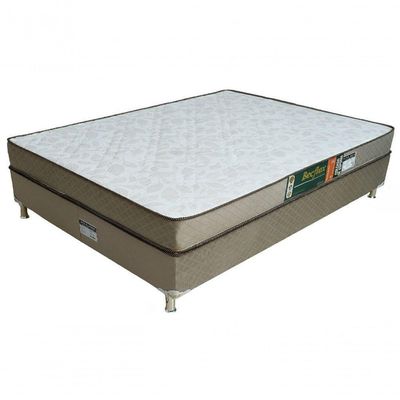 Conjunto Cama Box E Colchão Queen Becflex Gold