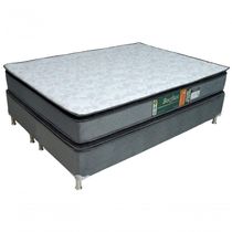 Conjunto Cama Box E Colchão Queen Becflex Pillow