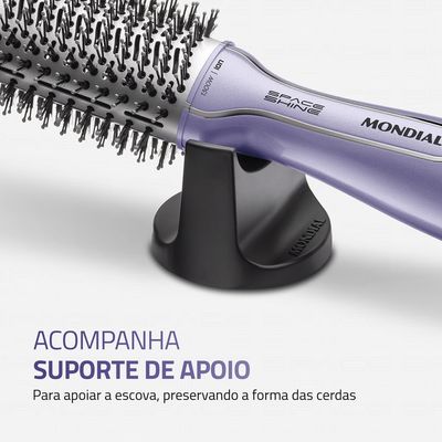 Escova Secadora Space Shine  Mondial  Lilás  1300W  Bivolt - ES-21 BIV