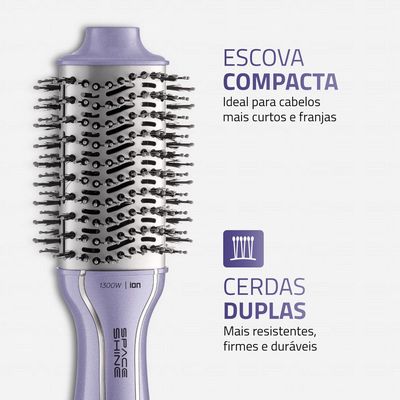 Escova Secadora Space Shine  Mondial  Lilás  1300W  Bivolt - ES-21 BIV
