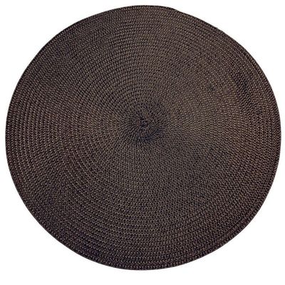 Kit 4 Sousplats Yoi Marrom 38cmx38cm marrom
