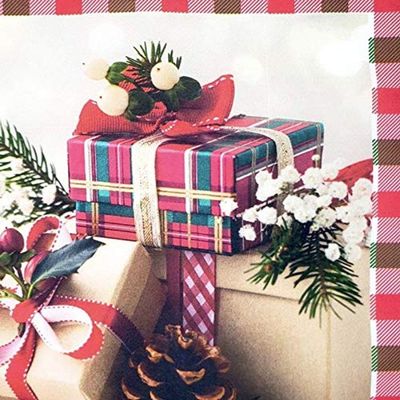 Kit 4 Jogos Americanos Caixa De Presente Natal 43cmx34cm