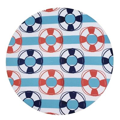 Kit 4 Capas Para Sousplat Replica Naútico 35cmx35cm azul