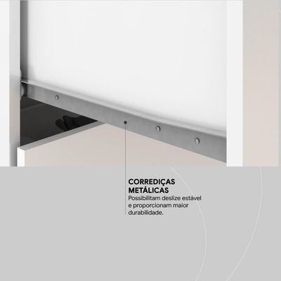 Cômoda 4 Gavetas 1 Porta Com Rodizios Montevidéu Branco rosa branco