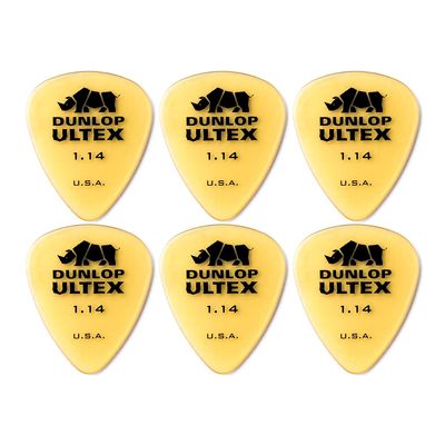 Kit 6 Palhetas Dunlop Standard Ultex 421P 1,14 mm - PL0112