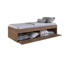 Quarto Juvenil Com Cama, Guarda Roupas E Mesa De Cabeceira 80 Tókio Montana