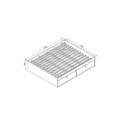 Quarto Casal Com Cama Queen E Mesas De Cabeceira 160 Tókio Branco
