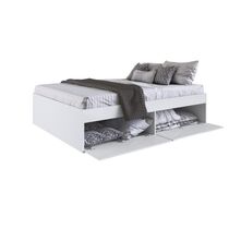 Quarto Casal Com Cama Queen E Mesas De Cabeceira 160 Tókio Branco