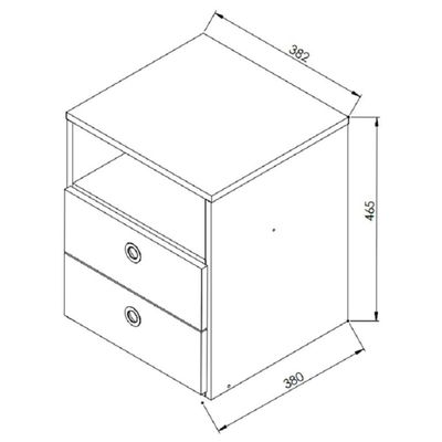 Quarto Casal Com Cama Queen E Mesas De Cabeceira 160 Tókio Branco
