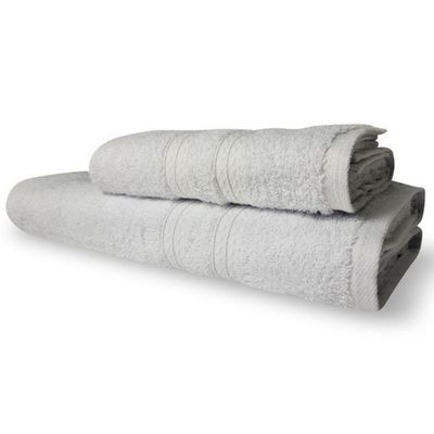 Kit 2 Toalhas Itália Soft 1 Banho 1 Rosto Grossa 100% Algodão 430g m² Branca