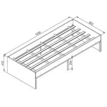 Cama Solteiro Com Estrutura Aço Artetube