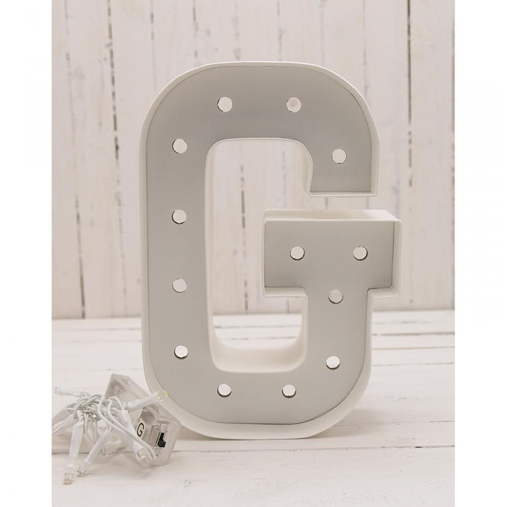 Letra G luminosa personalizável Heidi Swapp - 21cm