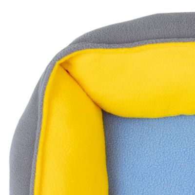 Cama Retangular G Azul e Amarela